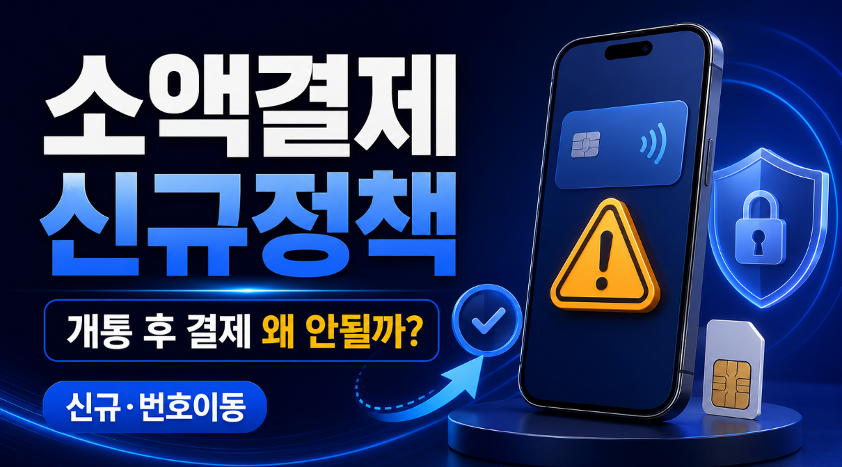 소액결제 신규정책