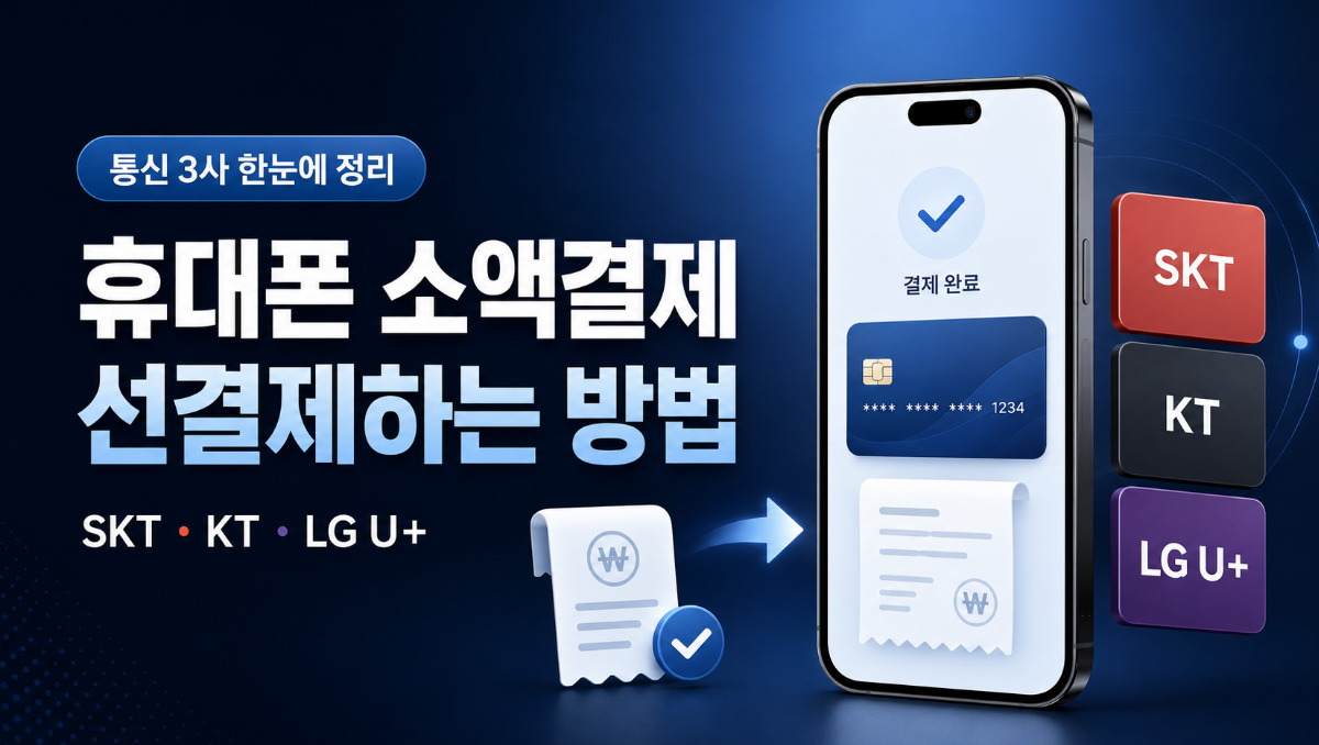 휴대폰 소액결제 선결제