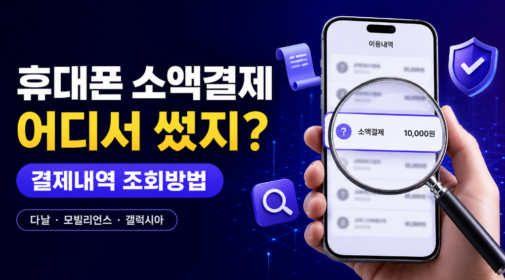 소액결제 대행사 결제내역조회